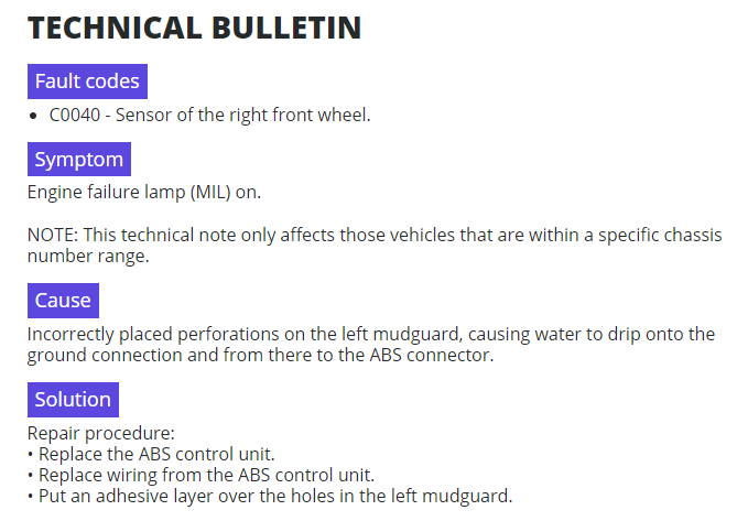 technical bulletin