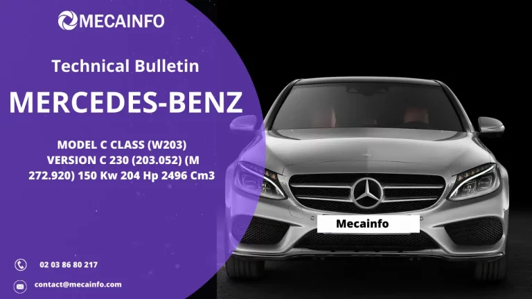 technical bulletin and repair procedures for mercedes benz