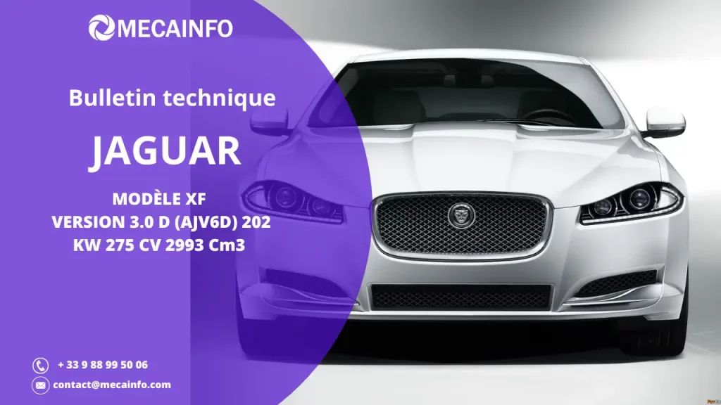 Mecainfo bulletin technique et procédure de réparation Jaguar XF