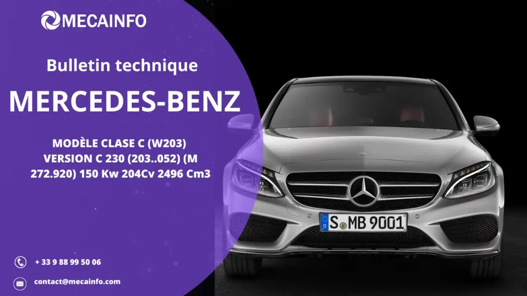 Bulletin technique Mercedes classe C