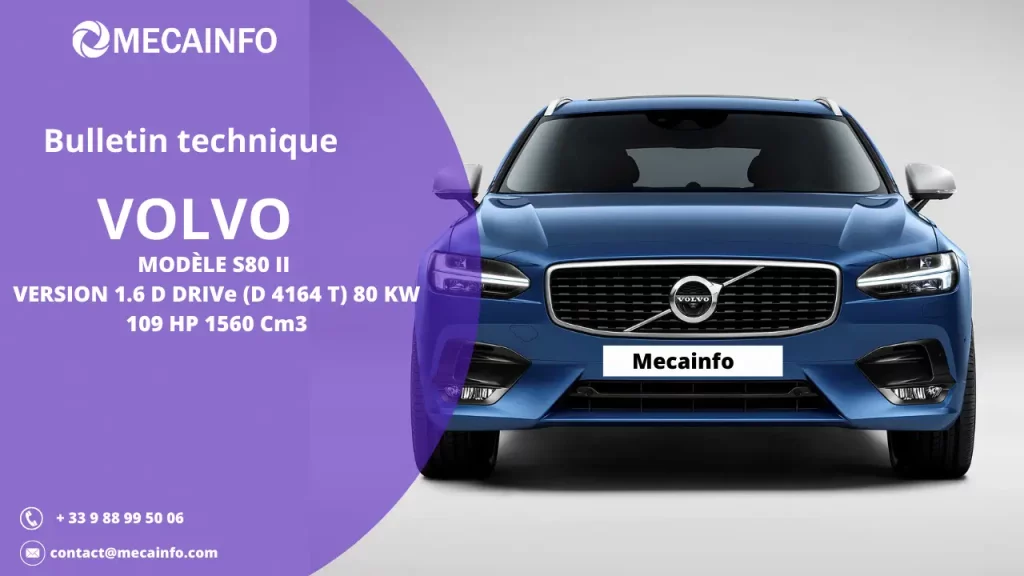 Mecainfo Bulletin technique VOLVO S80 II