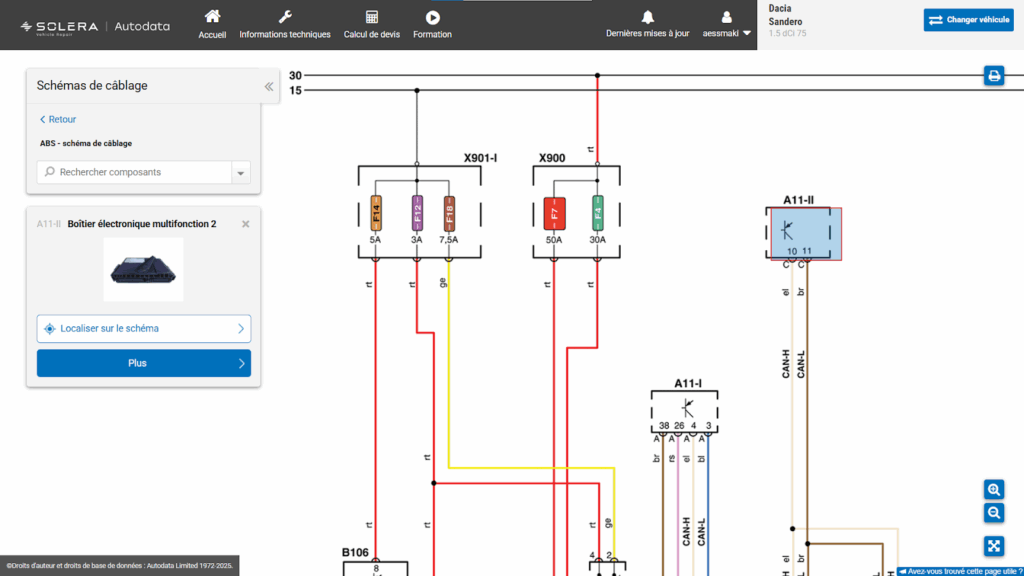 Schémas électriques et procédures de maintenance pour véhicules hybrides avec Autodata